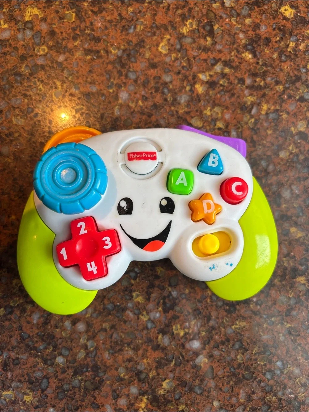 Fisher-Price Green & White Learning Game Controller Toy